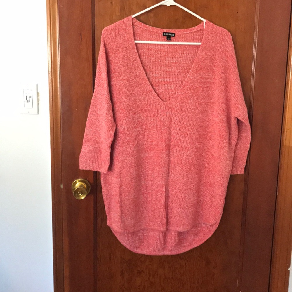 Pink knit sweater